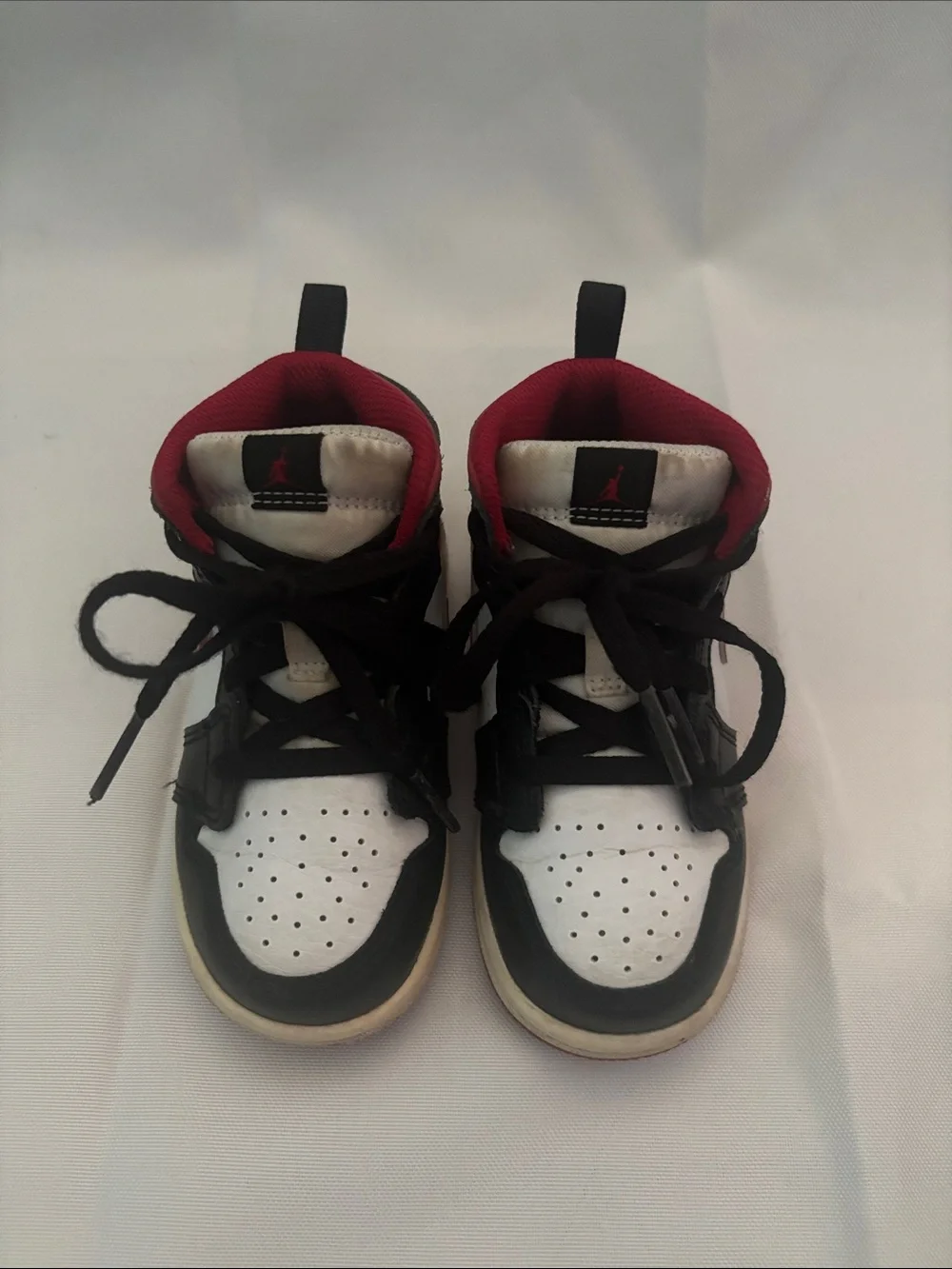 Nike Kids Red, Black & White High-Top Sneakers